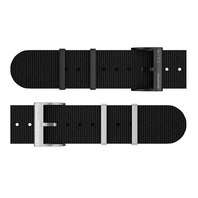 NITE x ZULUDIVER 22mm BLACK WEBBING BUNDLE