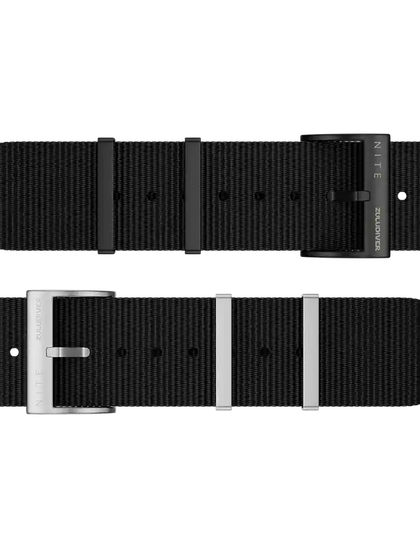 NITE x ZULUDIVER 22mm BLACK WEBBING BUNDLE